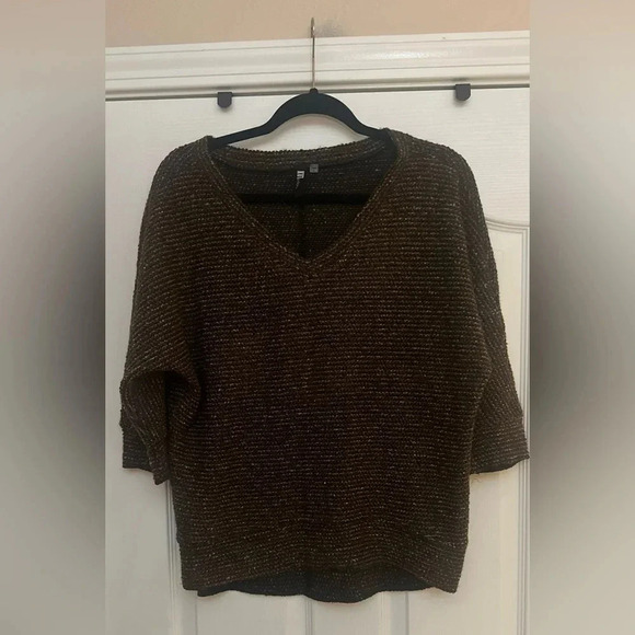 Women’s KUT From The Kloth V Neck Brown Loose Fit Sweater. Size Small. - Picture 1 of 6